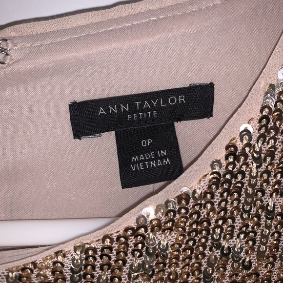 Ann Taylor Sequin Dress 0P NWT - Picture 8 of 9
